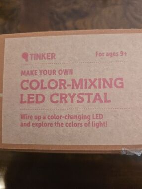 NEW: KiwiCo - TINKER Crate - Color-Mixing LED Crystal